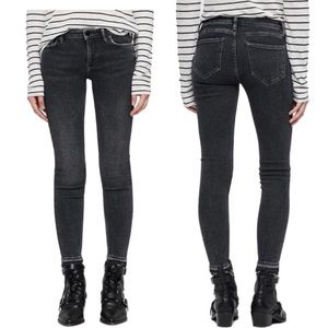 ALL SAINTS “Mast” Washed Black Skinny Jeans